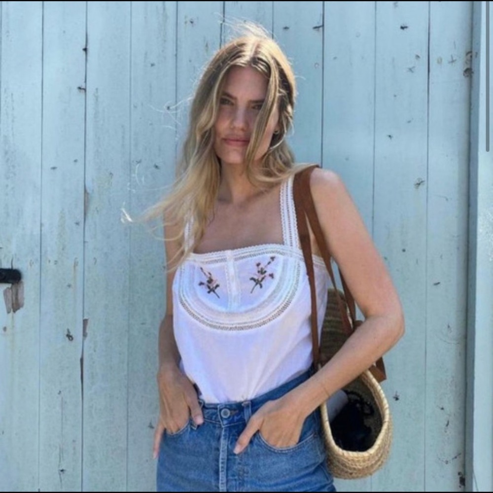 Rouje Paris Jeanne Damas Floral Lois Camisole top size 42 NWT new with tags